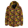 Graffiti Music Rock Star Print Pattern Down Jacket-grizzshop