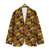 Graffiti Music Rock Star Print Pattern Men's Blazer-grizzshop