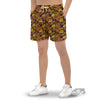 Graffiti Music Rock Star Print Pattern Men's Gym Shorts-grizzshop