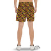 Graffiti Music Rock Star Print Pattern Men's Gym Shorts-grizzshop