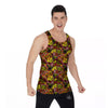 Graffiti Music Rock Star Print Pattern Men's Tank Top-grizzshop