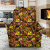 Graffiti Music Rock Star Print Pattern Recliner Slipcover-grizzshop