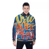 Graffiti NYC Print Baseball Jacket-grizzshop