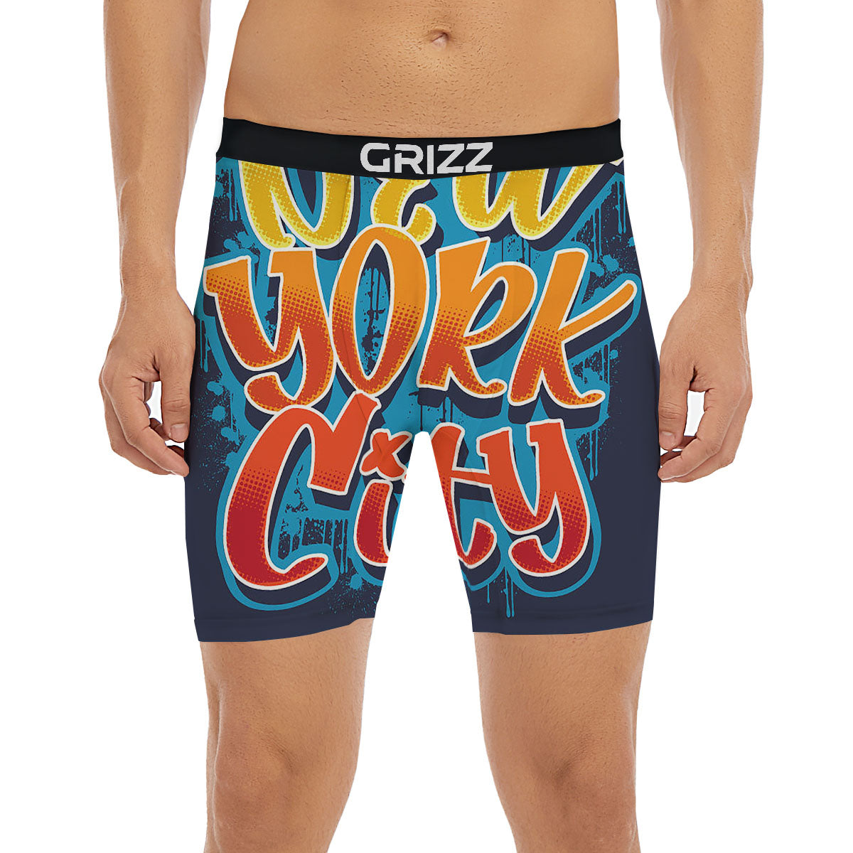 Graffiti NYC Print Boxer Briefs-grizzshop