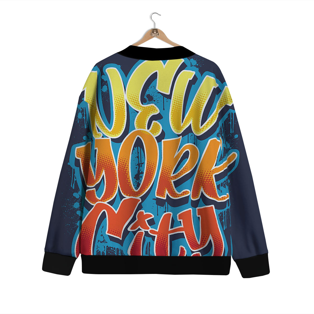 Graffiti NYC Print Cardigan-grizzshop