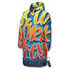 Graffiti NYC Print Long Down Jacket-grizzshop