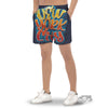 Graffiti NYC Print Men's Gym Shorts-grizzshop