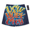 Graffiti NYC Print Men's Running Shorts-grizzshop