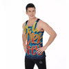 Graffiti NYC Print Men's Tank Top-grizzshop