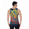 Graffiti NYC Print Men's Tank Top-grizzshop