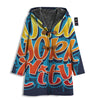 Graffiti NYC Print Men's Windbreaker Jacket-grizzshop