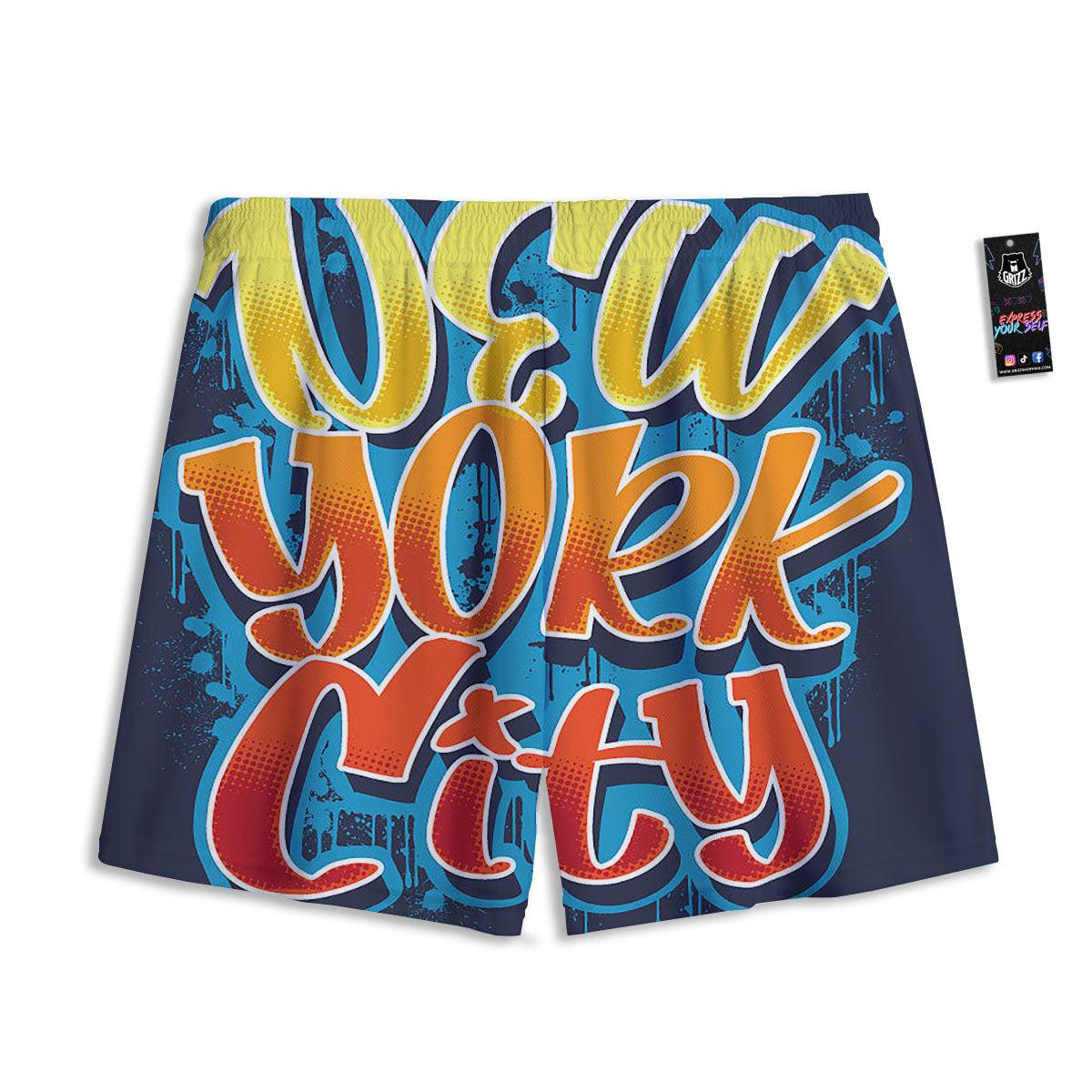 Graffiti NYC Print Mesh Shorts