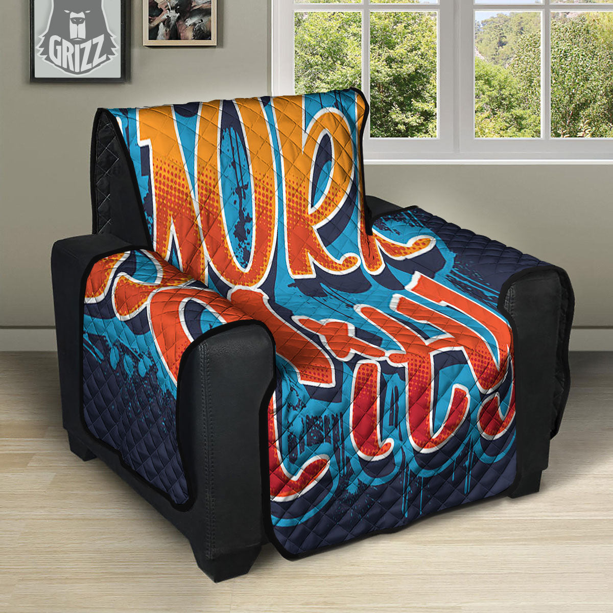 Graffiti NYC Print Recliner Protector-grizzshop