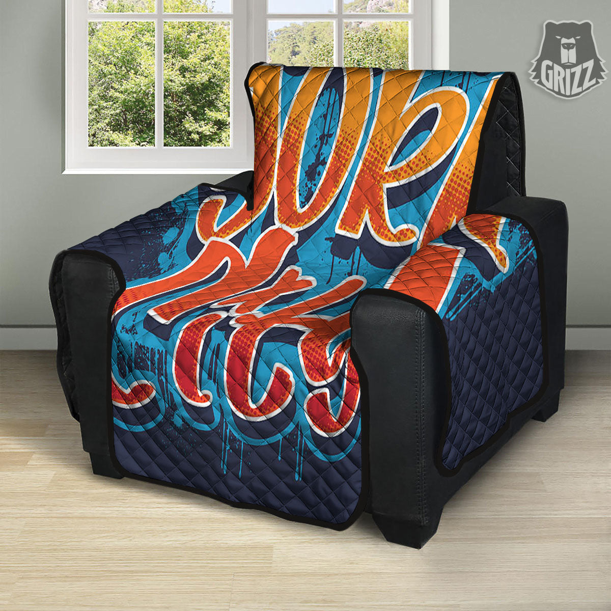 Graffiti NYC Print Recliner Protector-grizzshop