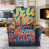 Graffiti NYC Print Recliner Slipcover-grizzshop