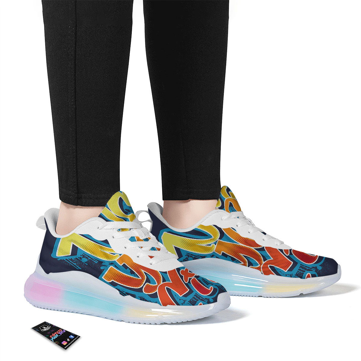 Graffiti NYC Print Running Sneakers-grizzshop