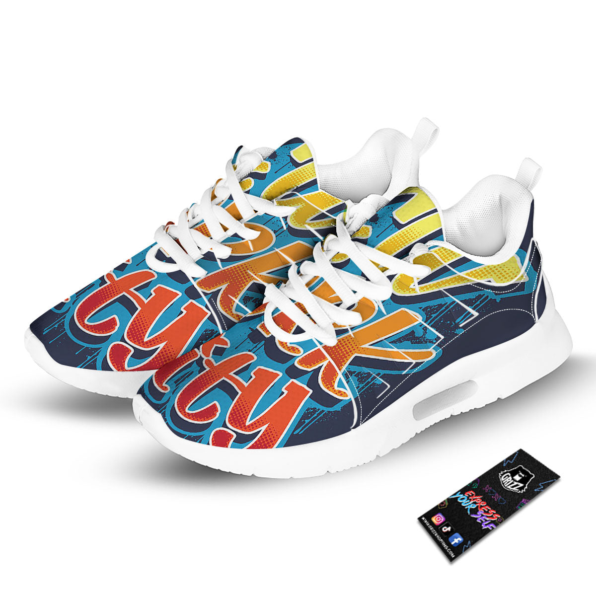 Graffiti NYC Print Tennis Shoes-grizzshop