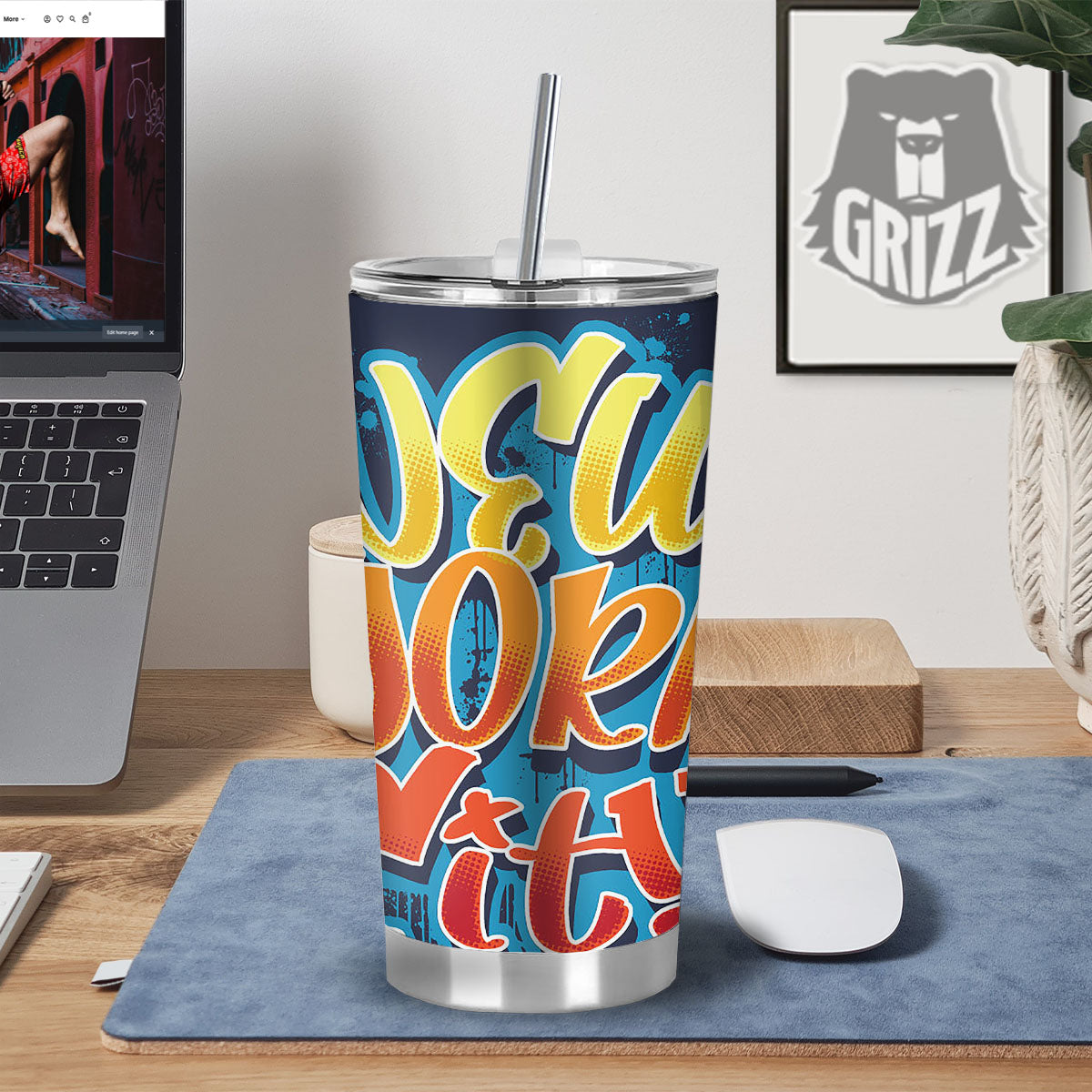 Graffiti NYC Print Tumbler-grizzshop