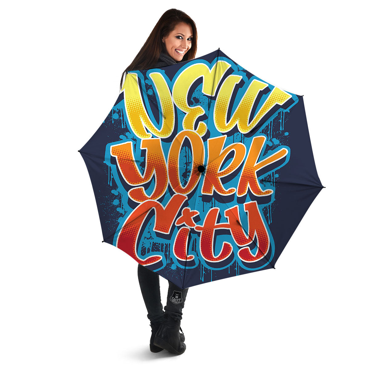 Graffiti NYC Print Umbrella-grizzshop