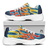 Graffiti NYC Print White Chunky Shoes-grizzshop