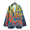 Graffiti NYC Print Women's Blazer-grizzshop