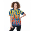 Graffiti NYC Print Women's Golf Shirts-grizzshop