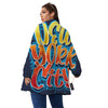 Graffiti NYC Print Women's Sherpa Jacket-grizzshop