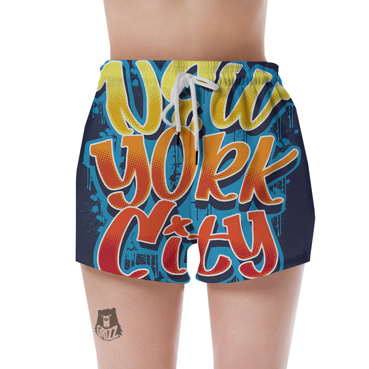 Graffiti NYC Print Women's Shorts-grizzshop
