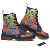 Graffiti NYC Print Work Boots-grizzshop