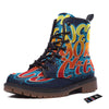 Graffiti NYC Print Work Boots-grizzshop