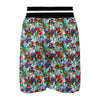 Graffiti Pattern Print Boxing Shorts-grizzshop