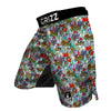 Graffiti Pattern Print MMA Shorts-grizzshop