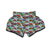 Graffiti Pattern Print Muay Thai Boxing Shorts-grizzshop