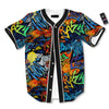 Graffiti Retro Print Pattern Baseball Jersey-grizzshop