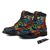 Graffiti Retro Print Pattern Boots-grizzshop