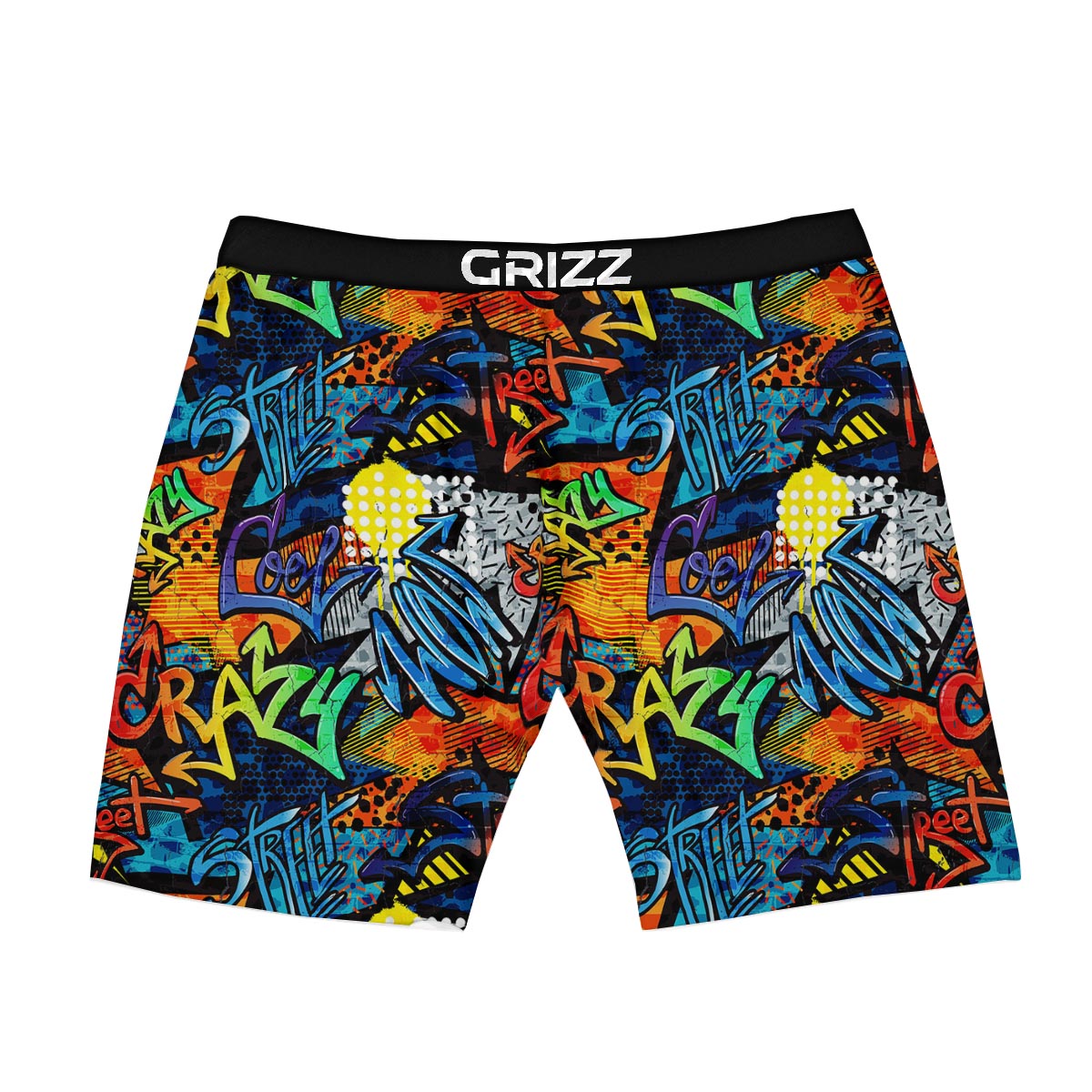 Graffiti Retro Print Pattern Boxer Briefs-grizzshop