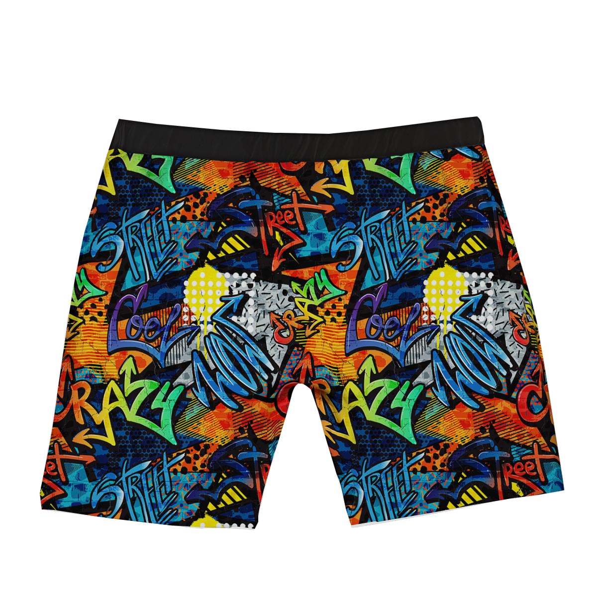 Graffiti Retro Print Pattern Boxer Briefs-grizzshop