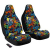 Graffiti Retro Print Pattern Car Seat Covers-grizzshop