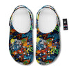 Graffiti Retro Print Pattern Clog-grizzshop