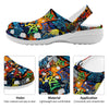 Graffiti Retro Print Pattern Clog-grizzshop