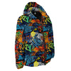 Graffiti Retro Print Pattern Down Jacket-grizzshop