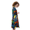 Graffiti Retro Print Pattern Kimono-grizzshop