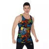 Graffiti Retro Print Pattern Men's Tank Top-grizzshop