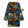 Graffiti Retro Print Pattern Men's Windbreaker Jacket-grizzshop