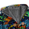 Graffiti Retro Print Pattern Men's Windbreaker Jacket-grizzshop