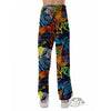 Graffiti Retro Print Pattern Pajama Pants-grizzshop