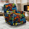 Graffiti Retro Print Pattern Recliner Slipcover-grizzshop