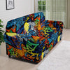 Graffiti Retro Print Pattern Sofa Cover-grizzshop