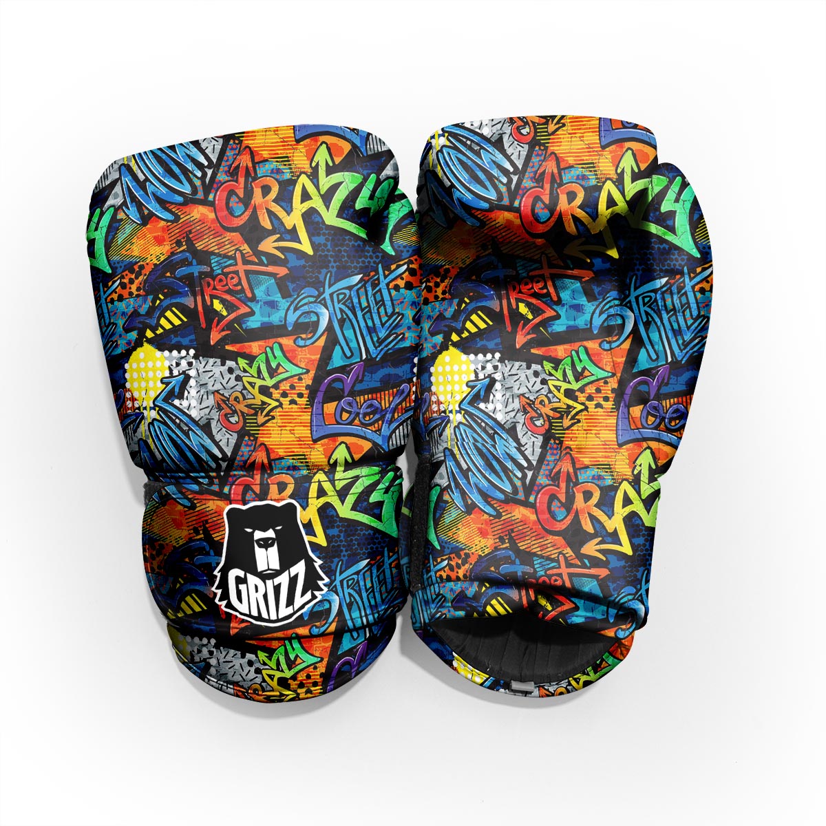 Graffiti Retro Print Pattern Pro Boxing Glove