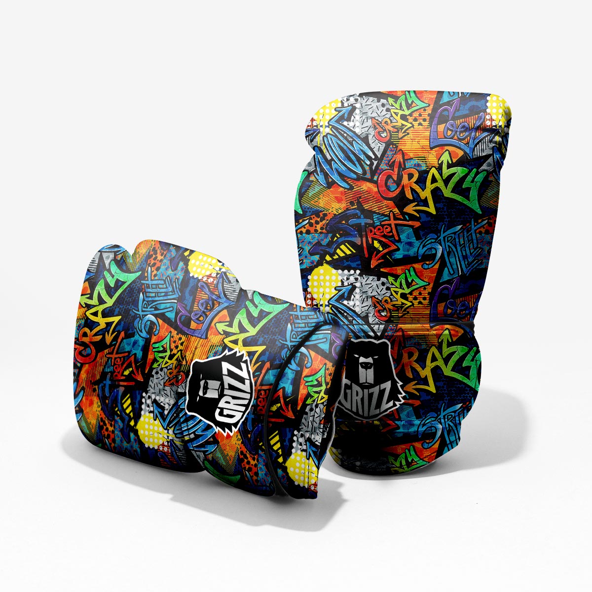 Graffiti Retro Print Pattern Pro Boxing Glove